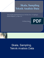 Skala, Sampling Teknik Analisis Data