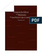 Ensayos Jurídicos en Memoria de José María Cajica Camacho, Volumen II