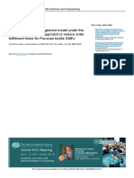 Lean Production Management Model Under The Change Management Approach To Reduce Order Fulfillment Times For Peruvian Textile Smes