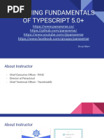 Learning Typescript Fudamentals