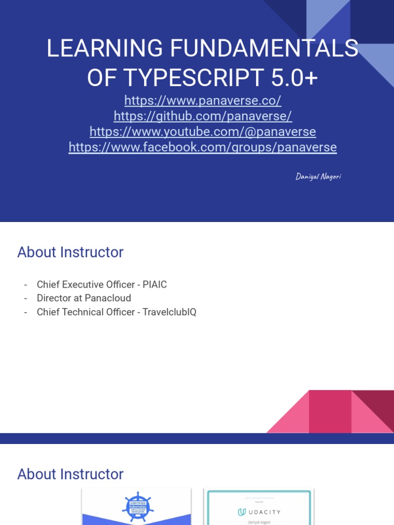 Learning Typescript Fudamentals | PDF | Programming Paradigms ...