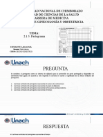 Universidad Nacional de Chimborazo Facultad de Ciencias de La Salud Carrera de Medicina Cátedra de Ginecología Y Obstetricia