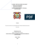 El Uso de La Doctrina en La Jurisprudencia Del Tribunal Constitucional Peruano 2014-2021