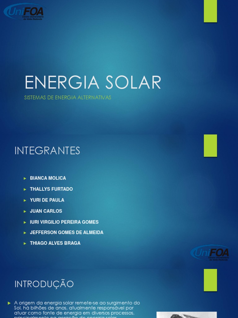 Energia Solar | PDF | Energia solar | Fotovoltaica