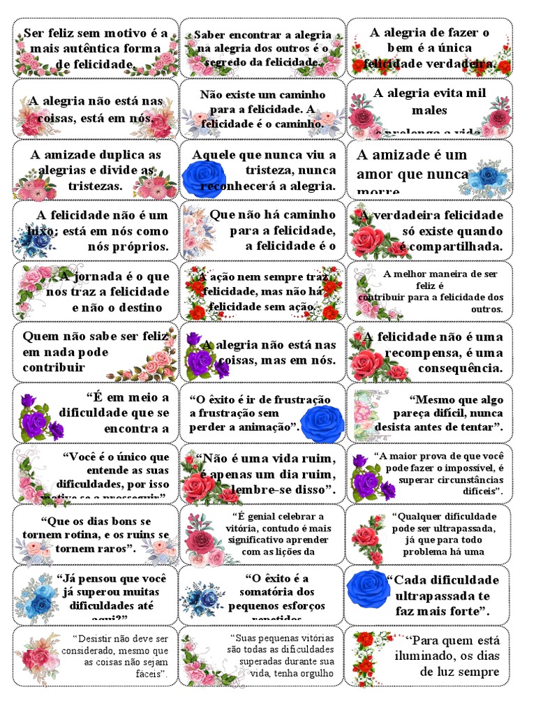 frases motivacionais | PDF | Felicidade | Amizade