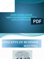 Concepts of Bussiness Meeting