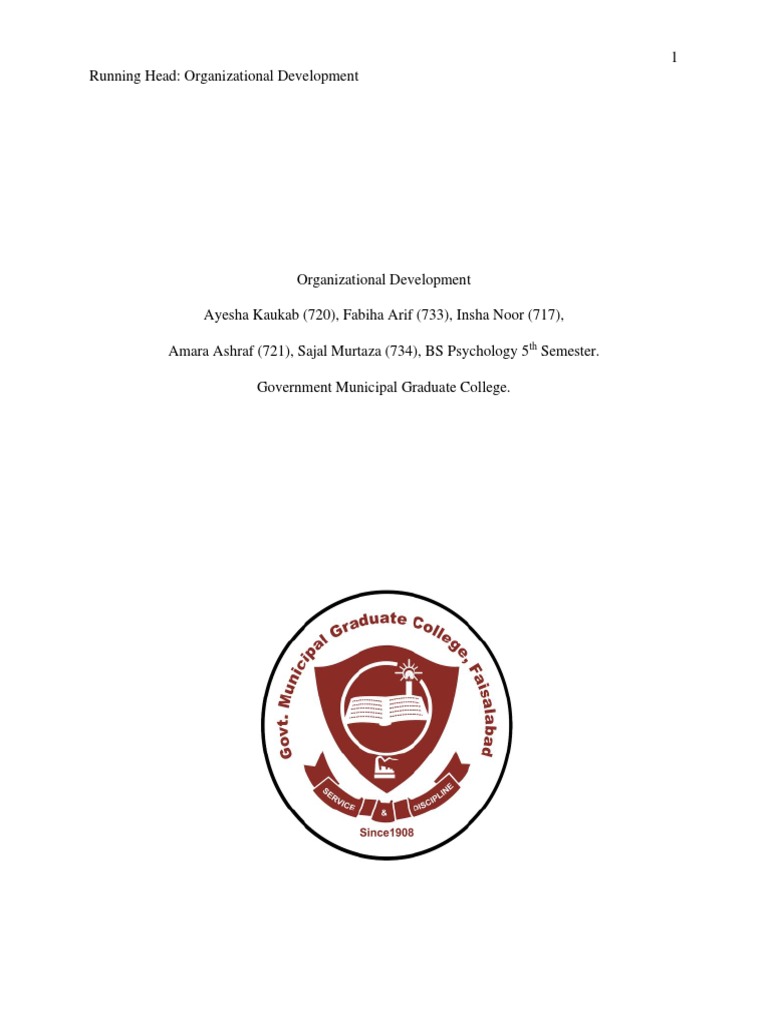 Organizational development pdf leadership decision making