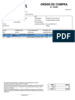 Orden de Compra: Linea #Sic Cod. Articulo Cod. Parte Descripcion Udm Cantidad Precio Unitario Subtotal