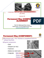 Railway-4 Permanent Way & Alignment (Lecture-4)