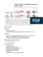 (Mission 2023) Insights Daily Current Affairs + PIB SUMMARY 22 March 2023