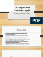 Convenţia Civilă Privind Corupţia: Strasbourg, 4 Noiembrie 1999