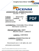 Desarrollar El Sistema KANBAN y Su Importancia en La Administraci N