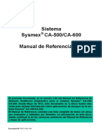 Sistema Sysmex CA-500/CA-600 Manual de Referencia 3.04: Document ID: RG-31-04-3.04