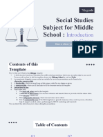 Social Studies Subject For Middle School:: To Civics