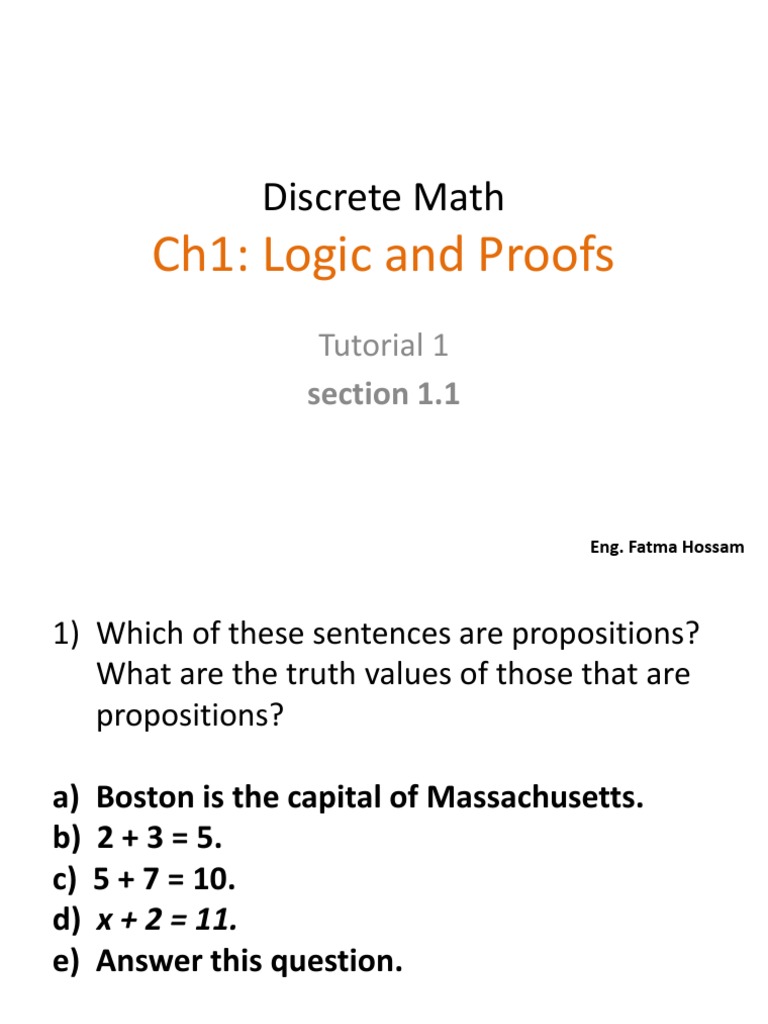 Discrete math ch1 logic and proofs pdf if and only if metalogic