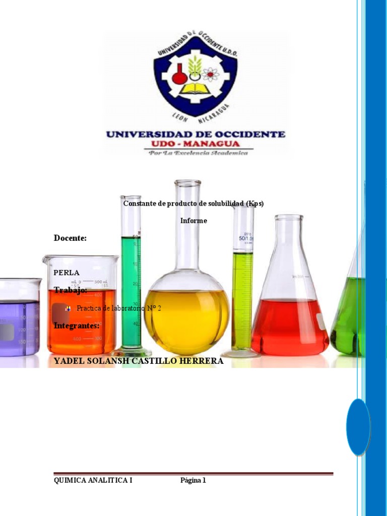 Analitica Pract 2 | PDF | Solubilidad | Concentración