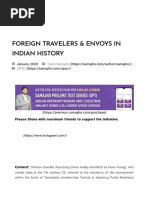 Foreign Travelers & Envoys in Indian History - UPSC IAS