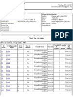 Lista de Vectores