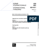 Norme Internationale International Standard: CEI IEC 60118-1