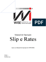 Slip e Rates: Manual de Operação