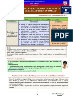 Actividad #2 - Exp 06 Planificamos La Escritura Del "Plan