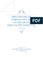 Diplomado de Formación de Auxiliar en Educación Especial