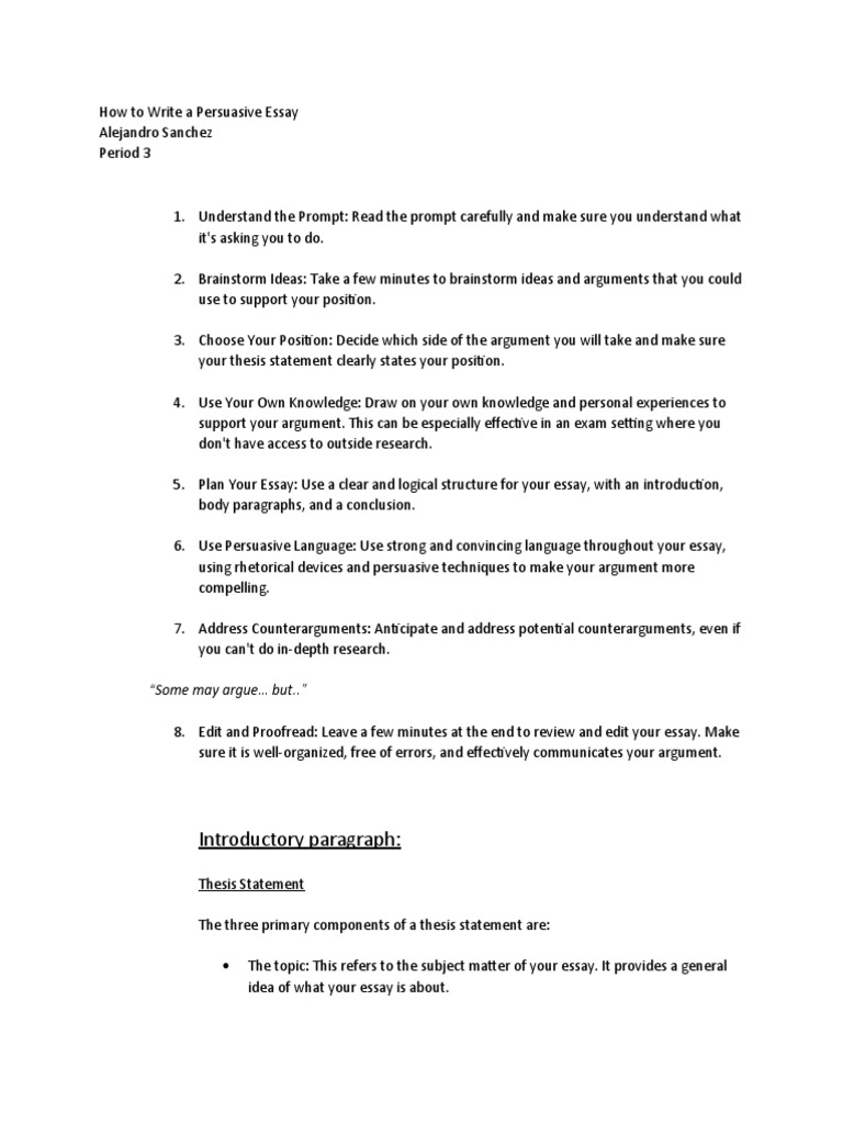 what is a persuasive essay pdf