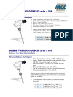 Sonde Thermocouple Sonde Thermocouple Sonde Thermocouple Sonde Thermocouple Code Code Code Code:::: 1 1 1 100 00 00 00