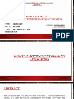 Hospital Appointment Booking Application: Final Year Project