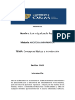 Nombre: José Miguel Paula Reyes Materia: Tema:: Conceptos Básicos e Introducción