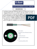 Cod 962 - Fibra OM4 12 HILOS ARMADA