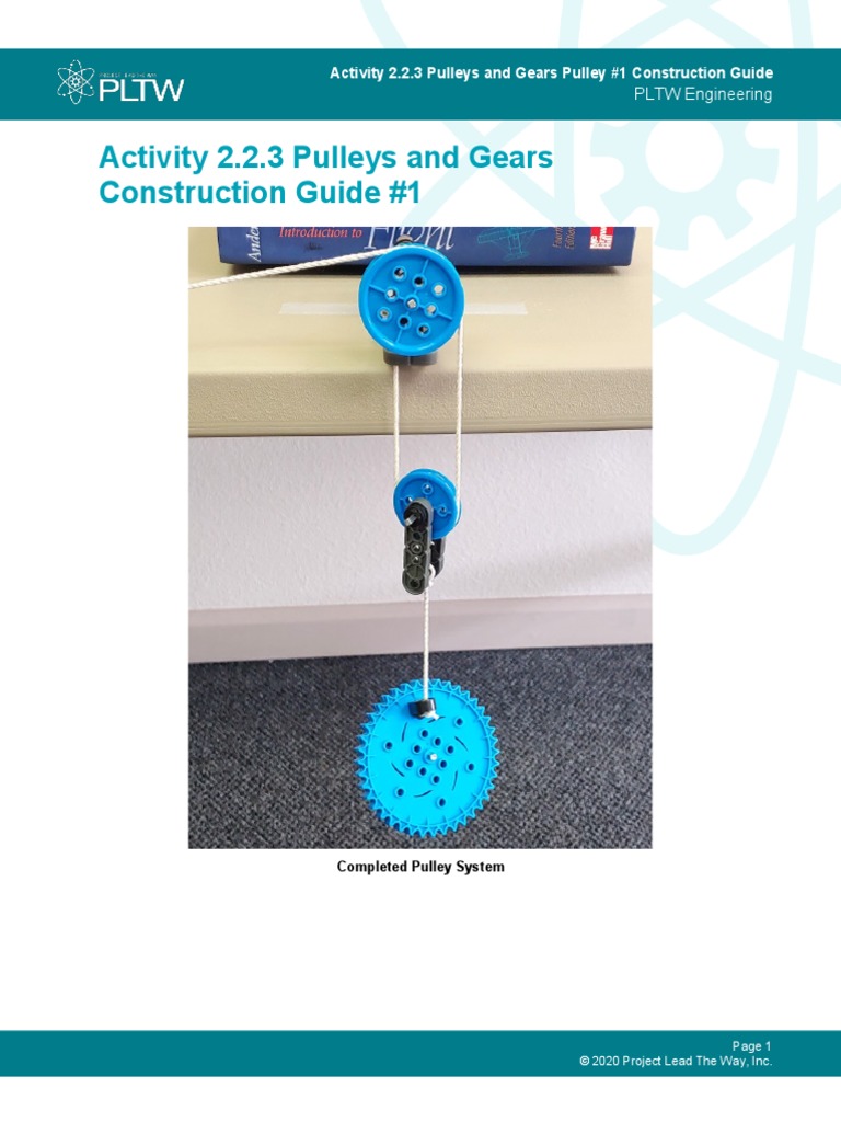 Ees 223 Pulley1 Constructionguide Pdf Mechanical Engineering
