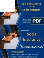 Social Insurance and Its Characteristics