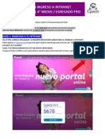 Instructivo Ingreso Intranet 4° Medio - Egresado PRO