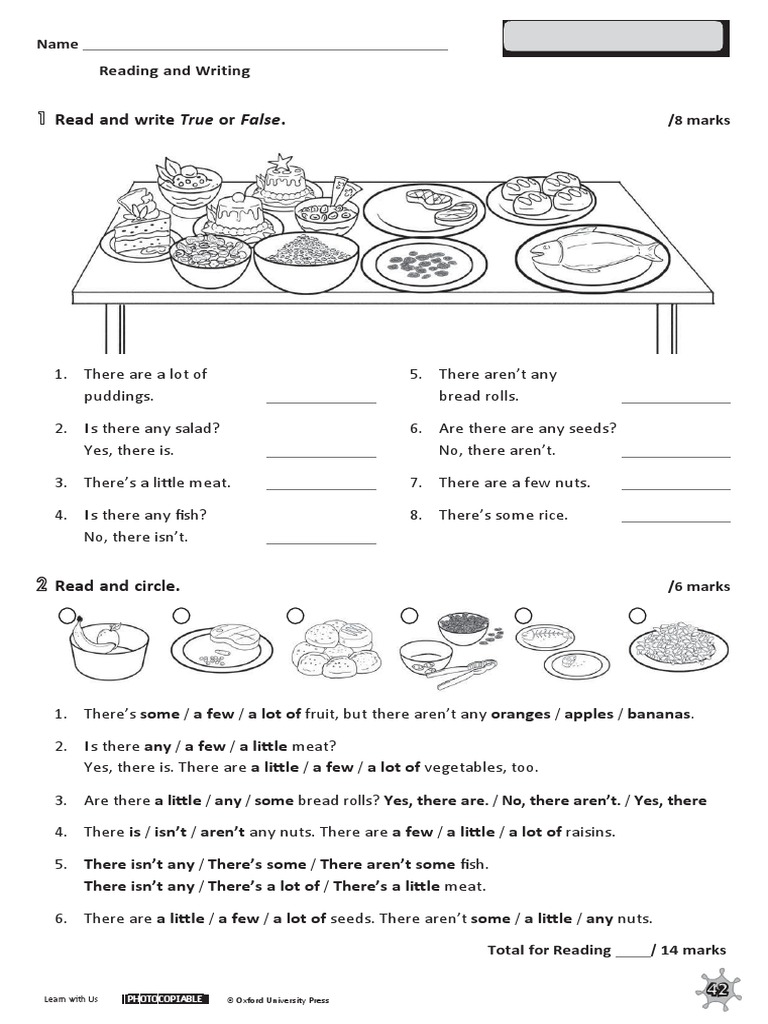 LWU 4 Unit 5 Challenge Test | PDF | Cooking | Food And Drink