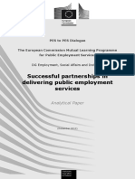 Analytical Paper - Successful Partnerships in Delivering Public Employment Services (2013)