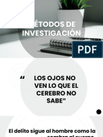 Métodos de investigación criminalística