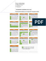 Calendario Académico 2022-2023 Aprobado Por El Consejo Universitario en Su Sesión Del 7 de Junio de 2022