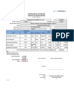 Formulario de Cotizacion Servicio de Equipo Pesado: OP-SERV-09/22