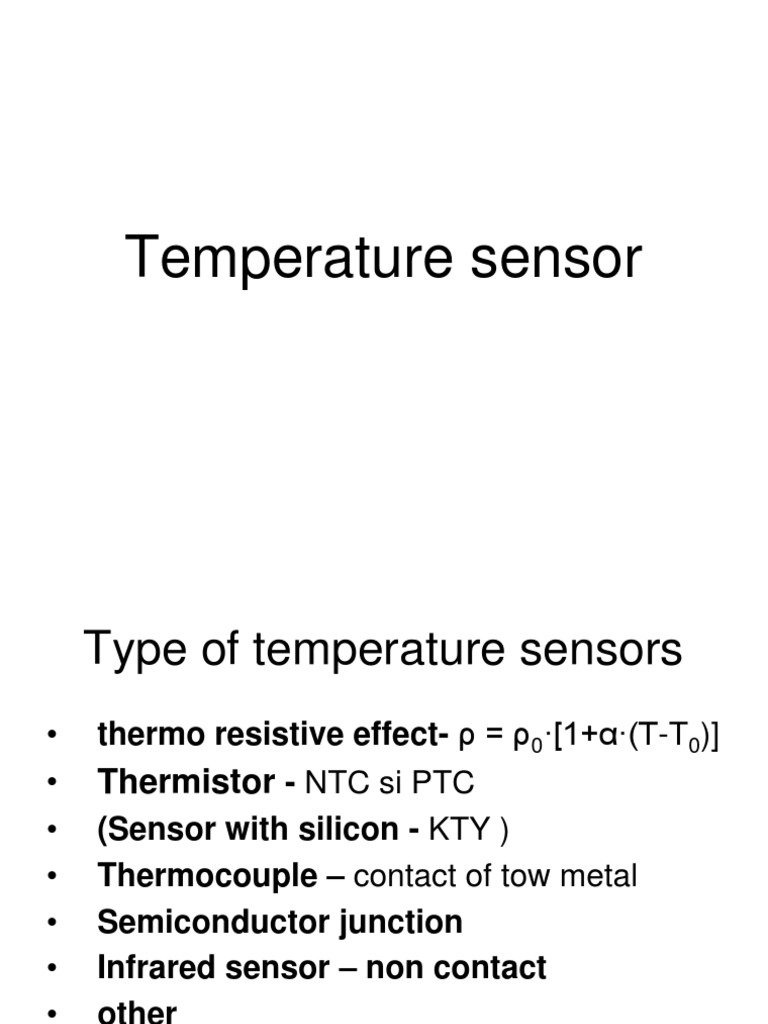 Temperature Sensor Pdf Thermocouple Infrared