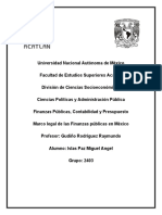 Marco Legal de La Finanzas Públicas en México.