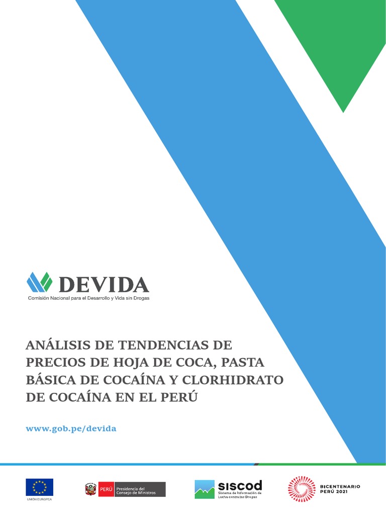 Analisis de Tendencia de Precios de Hoja de Coca PBC y Clorhidrato de