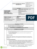 Codigo: Pgo-Xx-01 FECHA: 01-09-2020 Pagina 1 de 1: Acta de Conformación Comité de Seguridad Vial