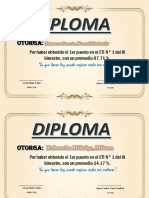 Diplomas de Los Primeros Puestos
