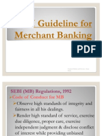 SEBI Guidelines For MB