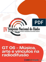 GT 06 - Música, Arte e Vínculos Radiodifusao