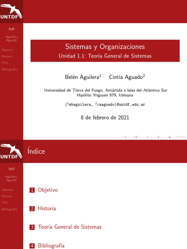Unidad 1 1 Teoría General De Sistemas Pdf Teoría De Sistemas Hora