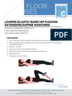 Pelvic Floor Exercises: Looped Elastic Band Hip Flexion Extension/Supine Marching