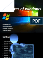 Features of Windows: Presented By: Dana Najmadin Rozhgar Ibrahem Zhakaw Mahdi
