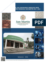 Plan Regional de Continuidad Operativa Sede Central Gobierno Regional San Martín 2022 - 2025